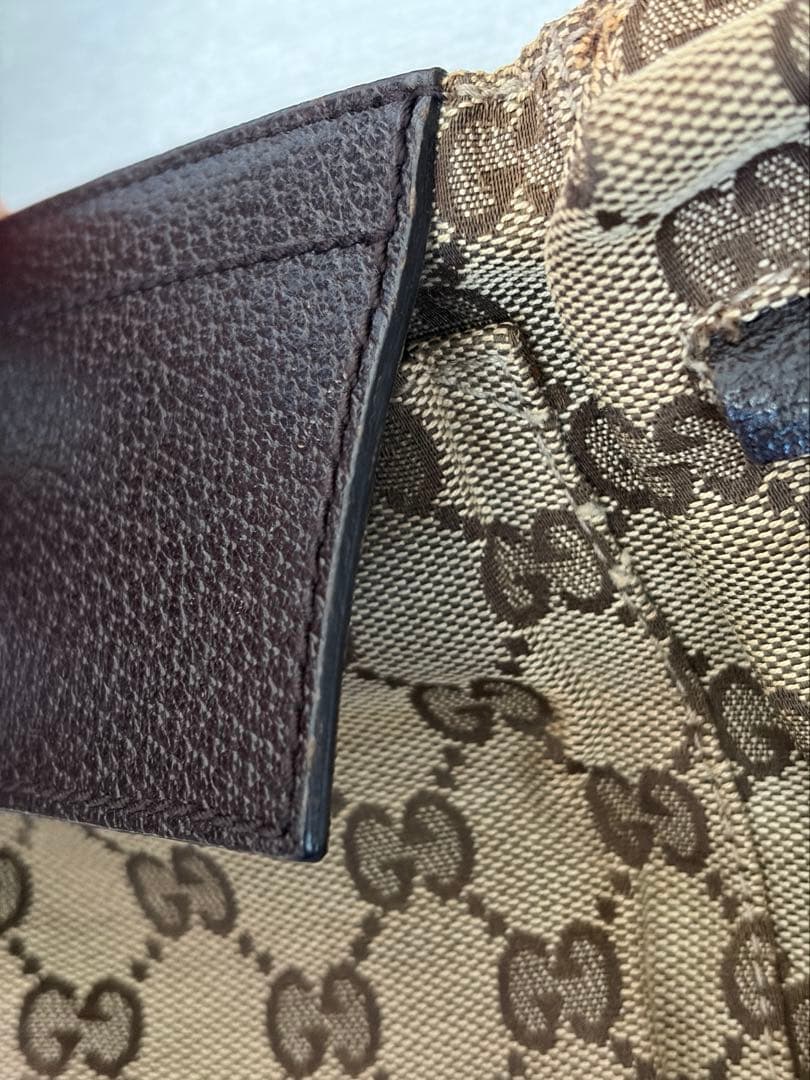 【美品】GUCCI グッチ ウエストポーチ GGキャンバス ボディバッグ