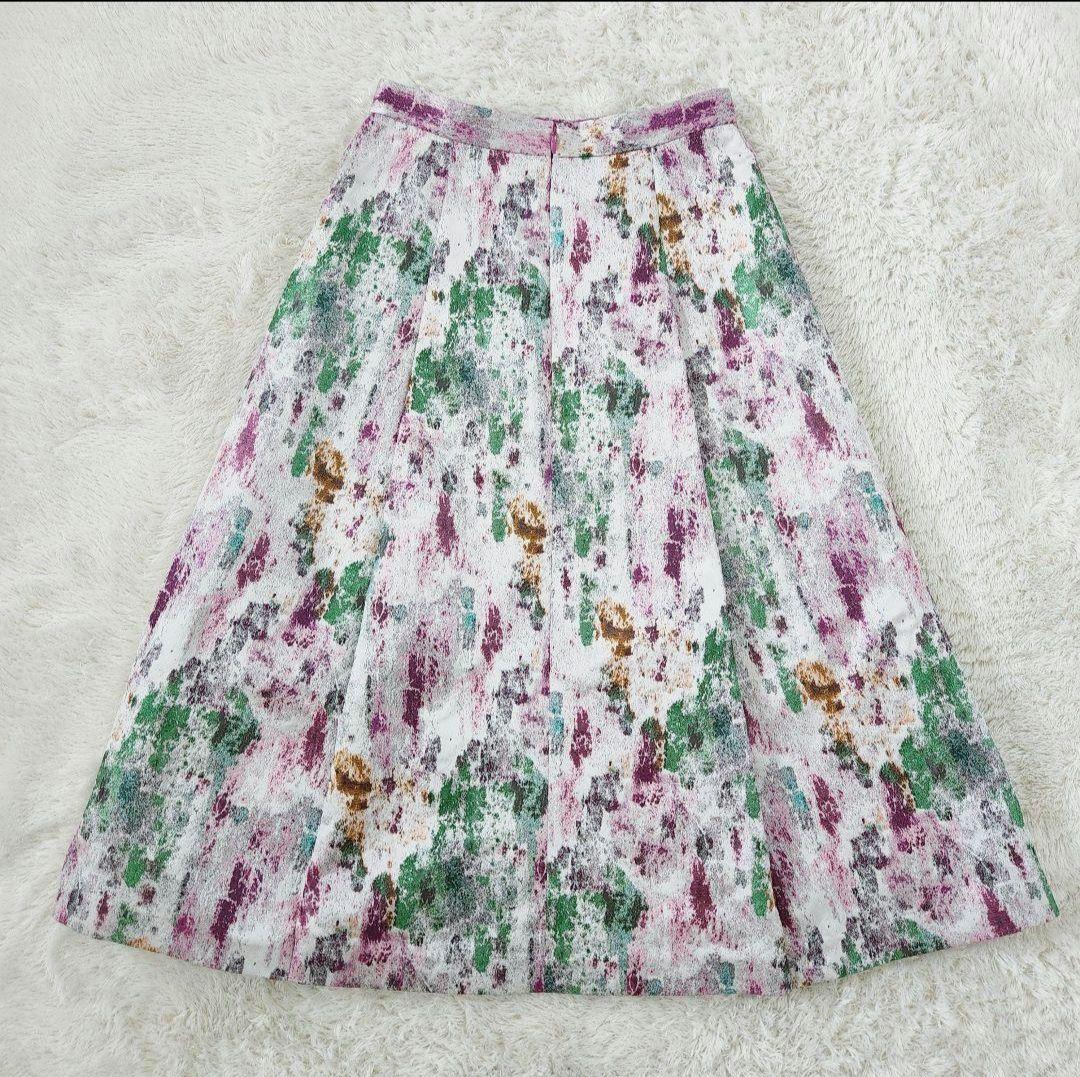 新品✨ANAYI 23AW カラーウォール ジャガード スカート 36　5.7万