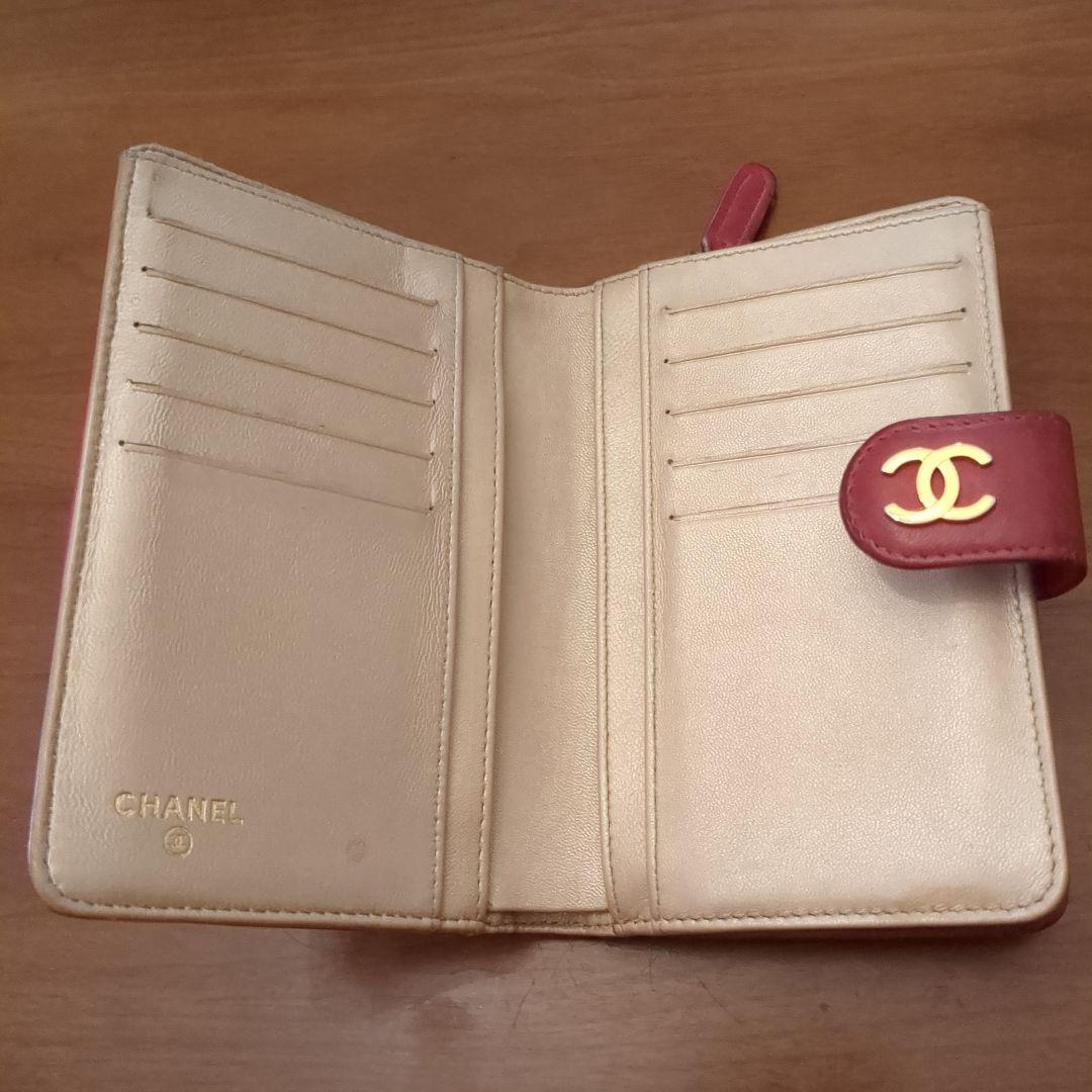 CHANEL ピンク 二つ折り財布