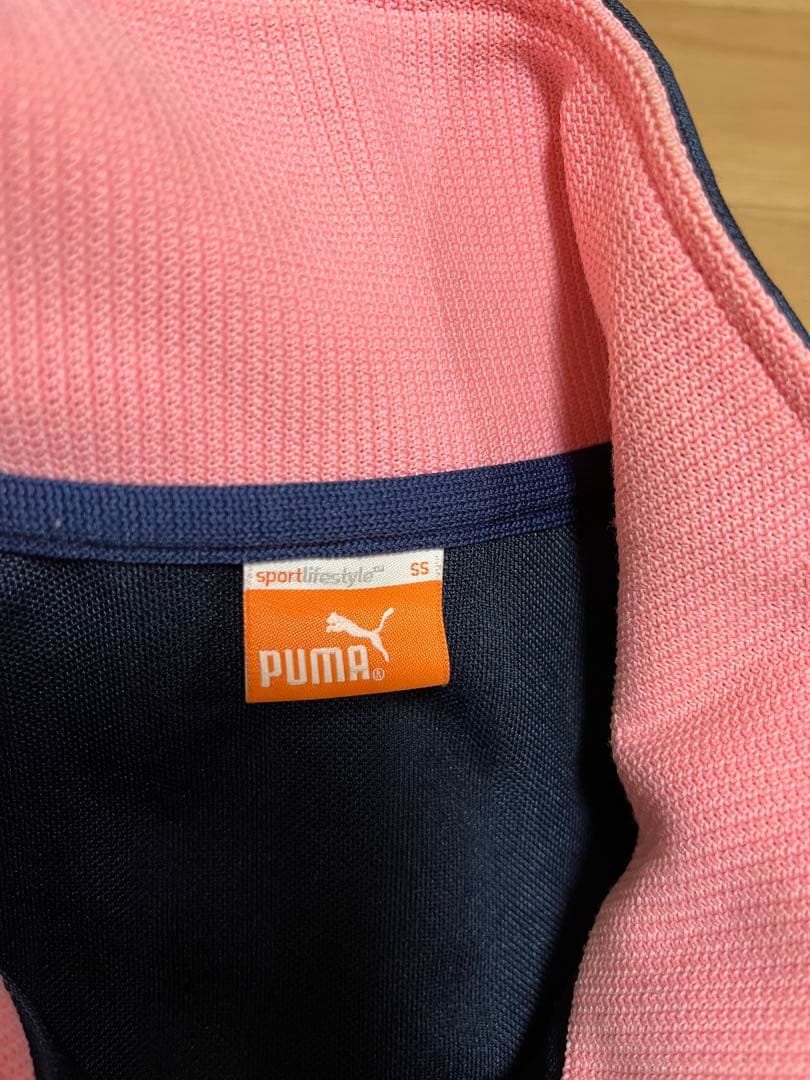 土日お値引き❗️【美品】PUMA ジャージ上下セット ネイビー/ピンク