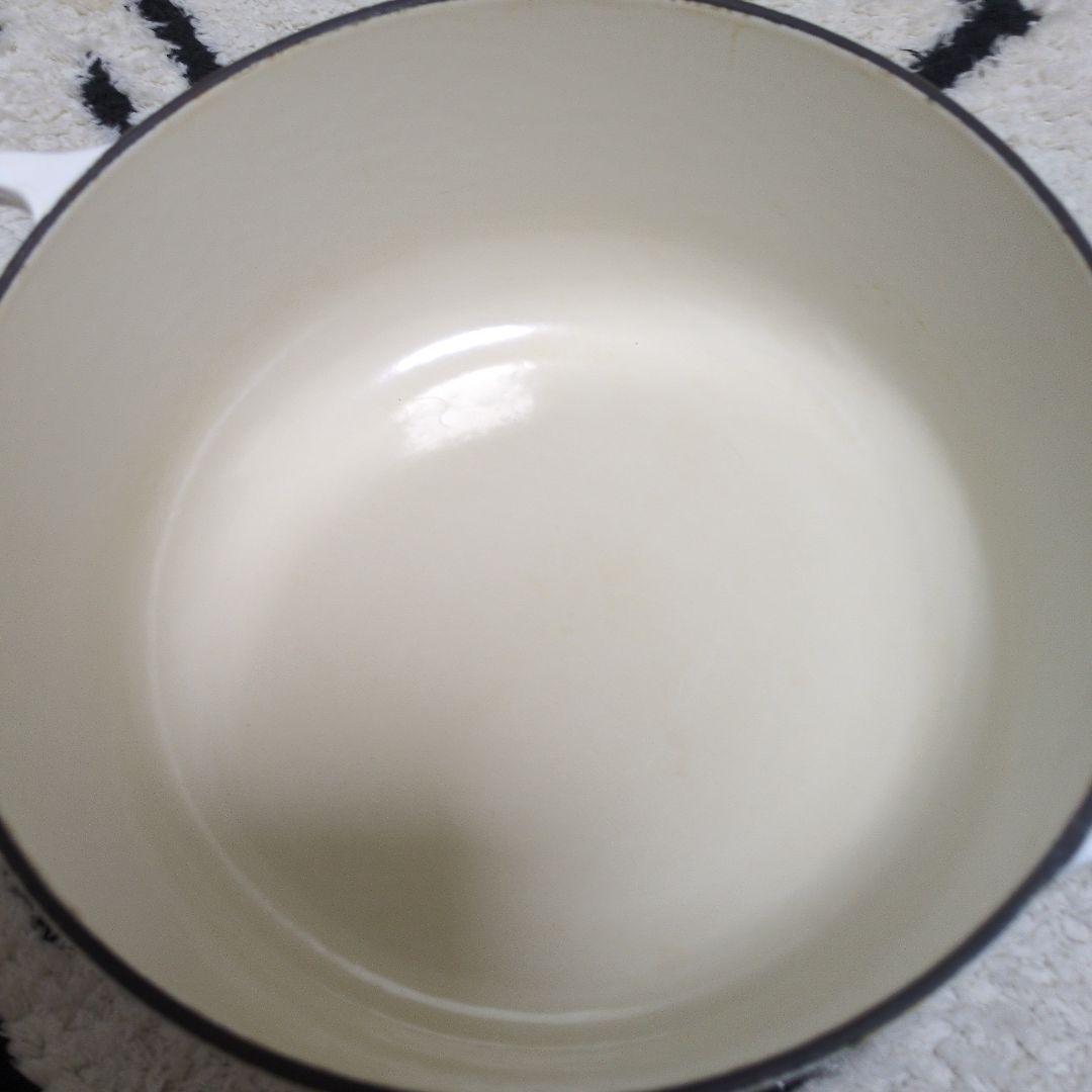 LE CREUSET ホワイト 両手鍋 20