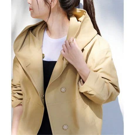 【完売品】JOURNAL STANDARD グログランフードコート ベージュ38