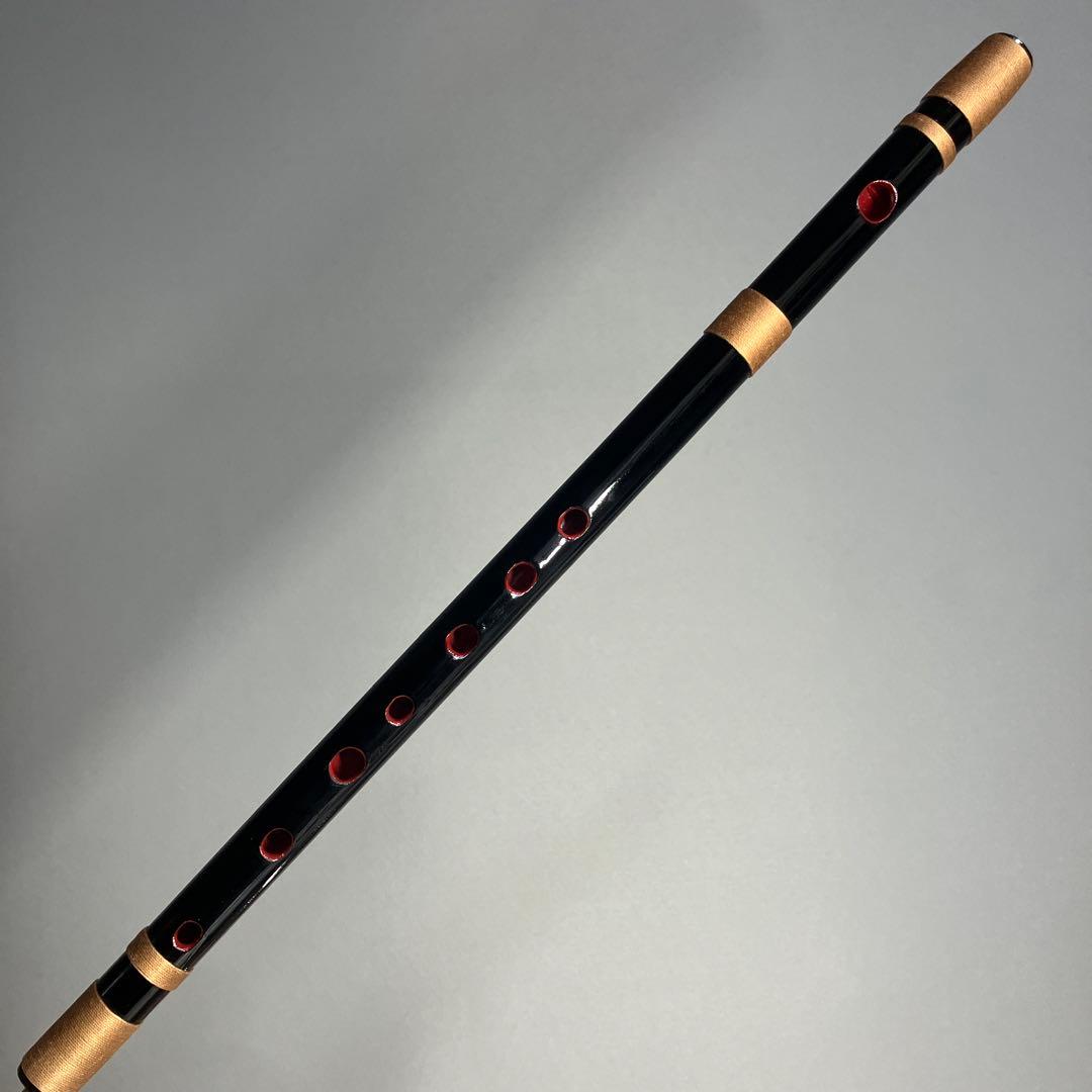 【篠笛七本調子 B菅】ドレミ調　MR7-131 天地糸巻西洋音階 竹笛 和楽器
