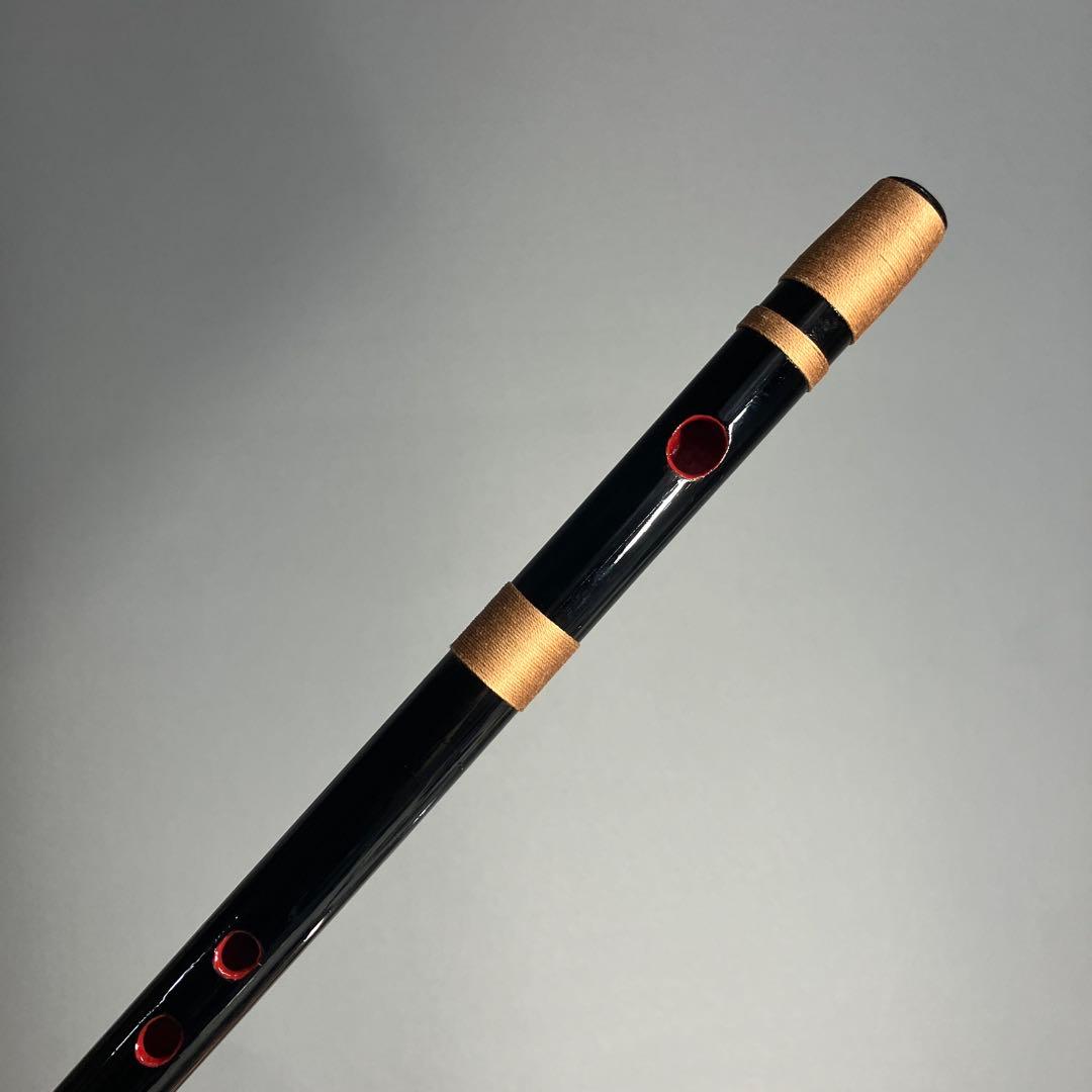 【篠笛七本調子 B菅】ドレミ調　MR7-131 天地糸巻西洋音階 竹笛 和楽器