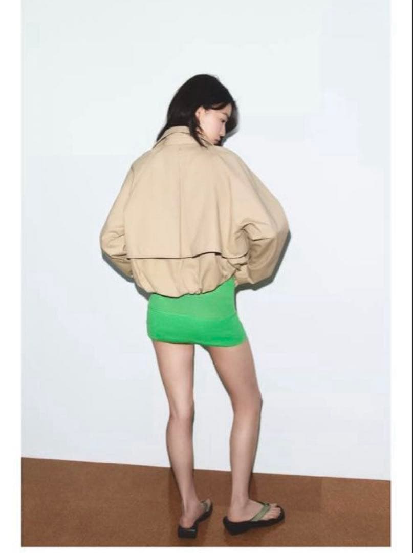 ま*る様 完売品⭐︎ZARA ショートバルーントレンチコート Mコムギ