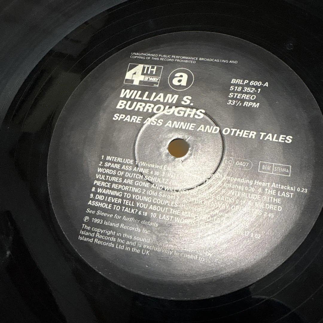 洋楽 william s.burroughs spare ass annie