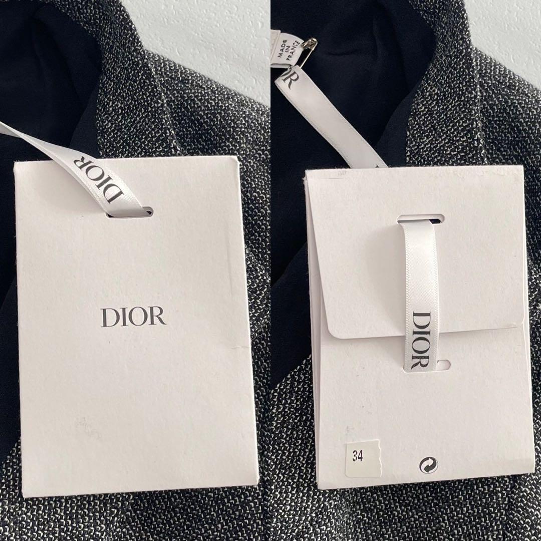 美品 タグ付✨Christian Dior ベルト付 ミディドレス ワンピース