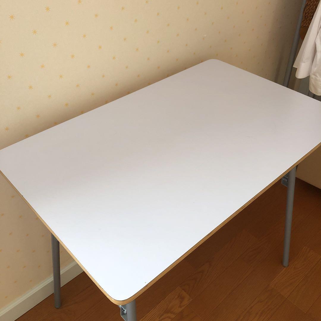 【廃盤レア】無印良品　机　メラミン天板　折りたたみ式