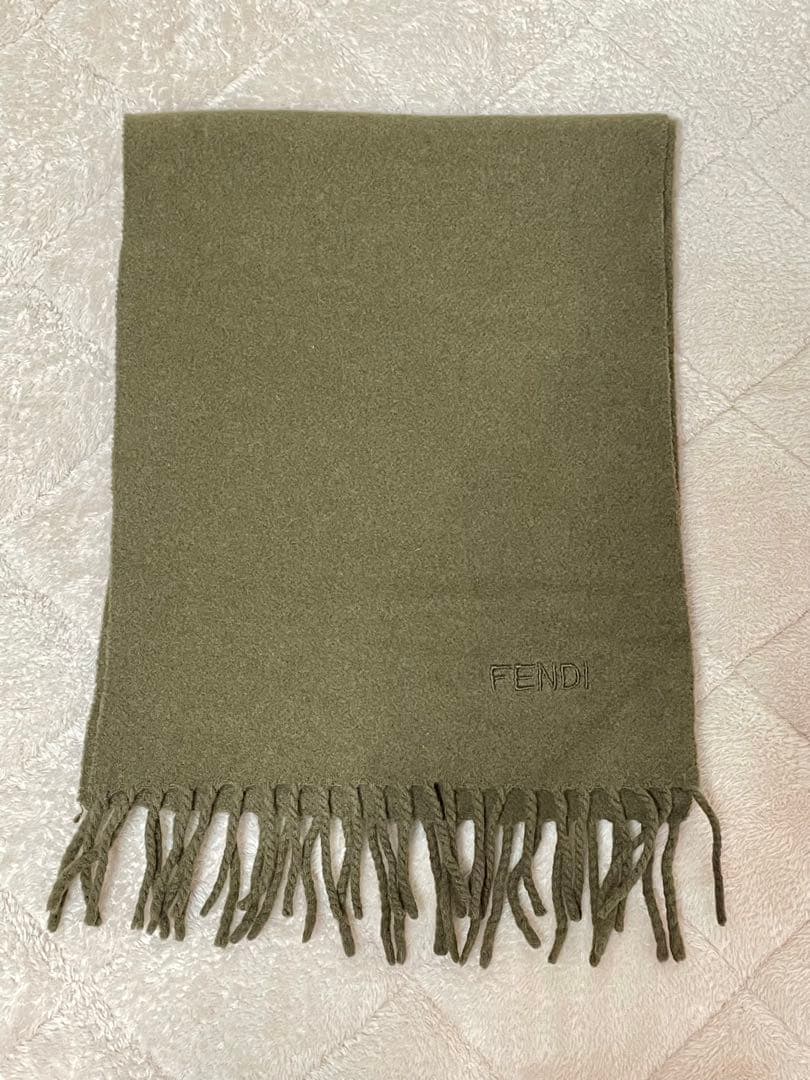 FENDI マフラー　フェンディマフラー　カシミヤマフラー　オールドフェンディ
