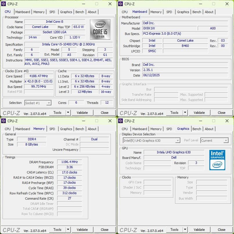 連休特価★DELL Vostro3681 i5-10400 8GB SSD512