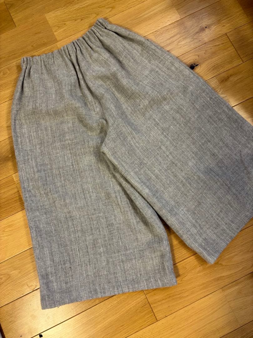 中川政七商店　キュロットスカート ウール+麻