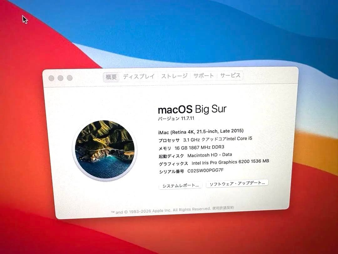 最終価格 iMac Retina 4k 21.5 2015 +TrackPad2
