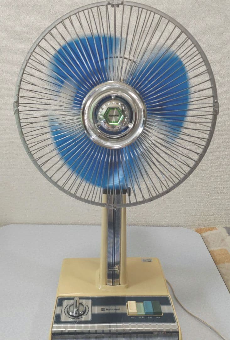 National 扇風機 F-30K1J タイマー首振高さ調整完動品 昭和レトロ