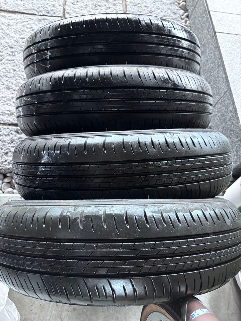 【溝多】ダンロップ エナセーブ155/65/R14タイヤ4本セット　軽自動車愛知