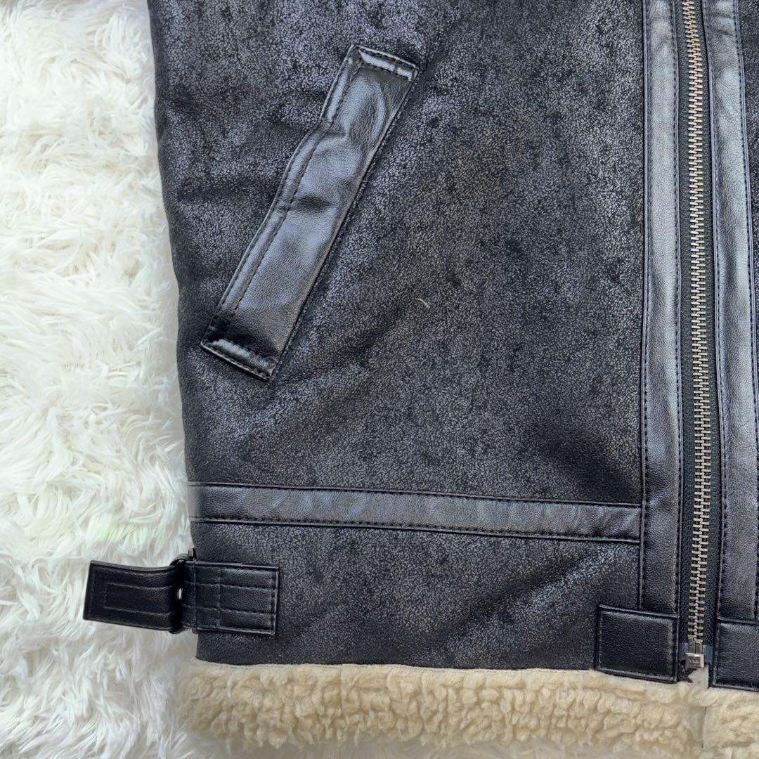ALPHA INDUSTRIES アルファ　フェイクムートンジャケット Mサイズ