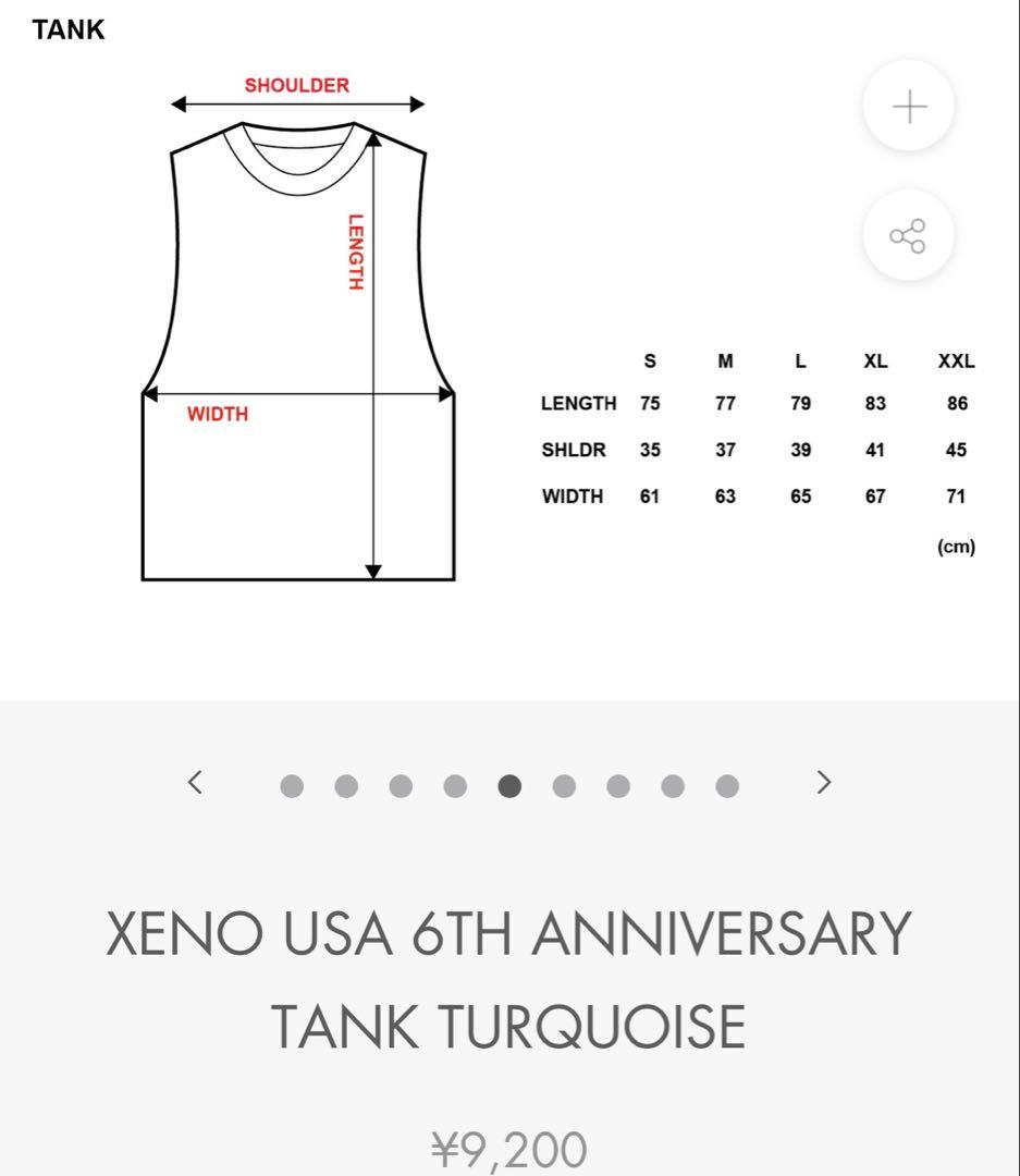 大人気商品XENO USA 6TH ANNIVERSARY TANK