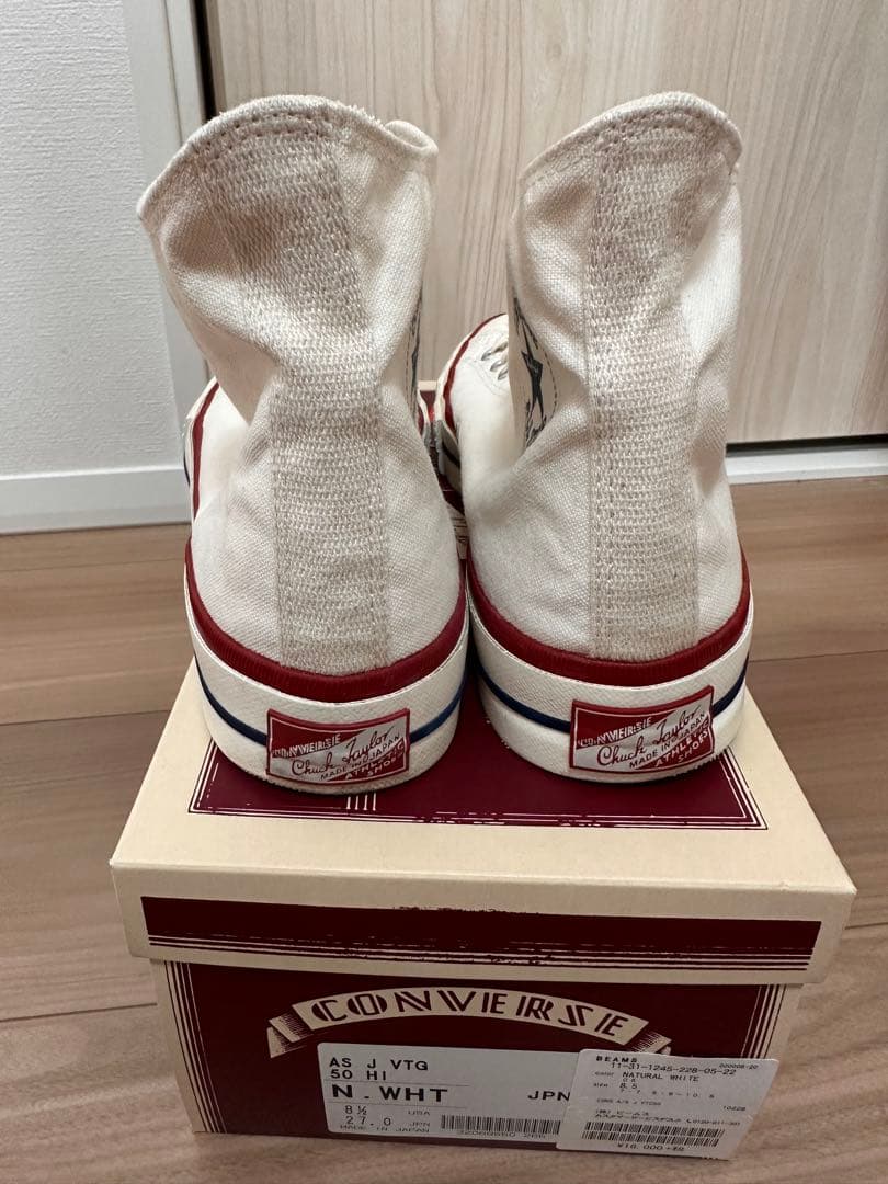 ★TIMELINE CONVERSE J VTG 50 HI ホワイト