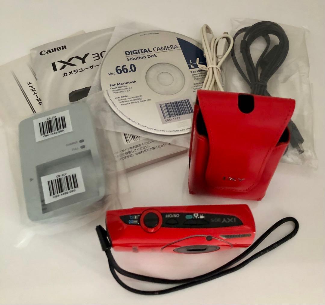 Canon キャノン IXY30Sレッド ジャンク品 デジカメ カメラ コンデジ