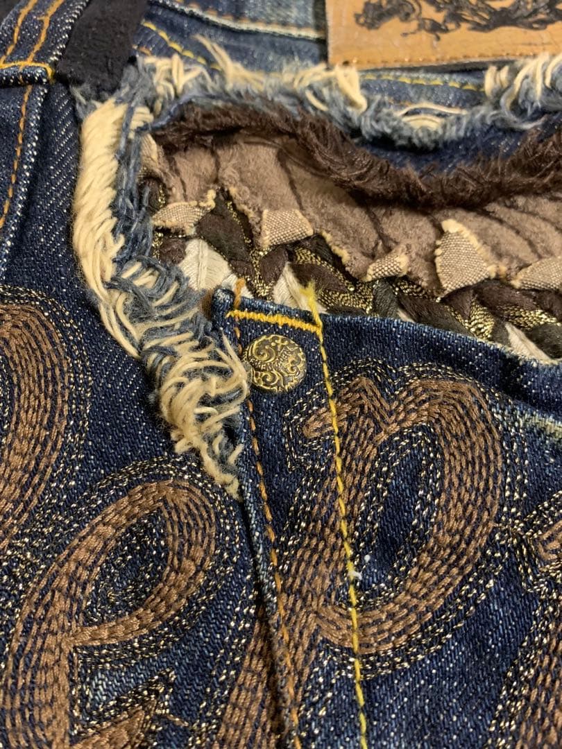 RED PEPPER ウイング刺繍 フレアデニム 26 flared jeans