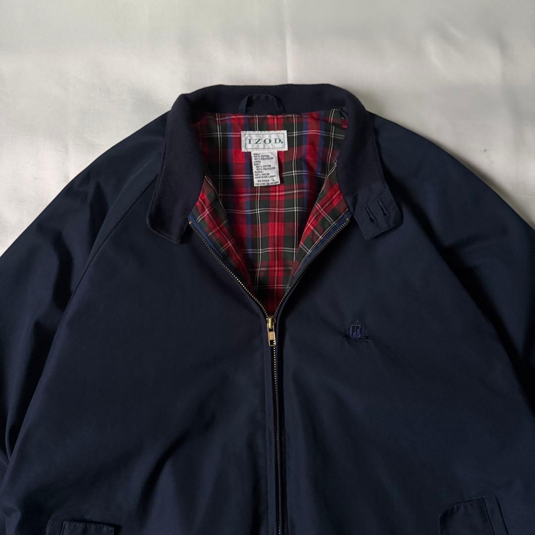 90s vintage IZOD ダークネイビー G9 ハリントンジャケット