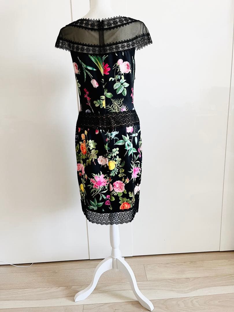 Tadashi Shoji フラワープリントドレス US 6