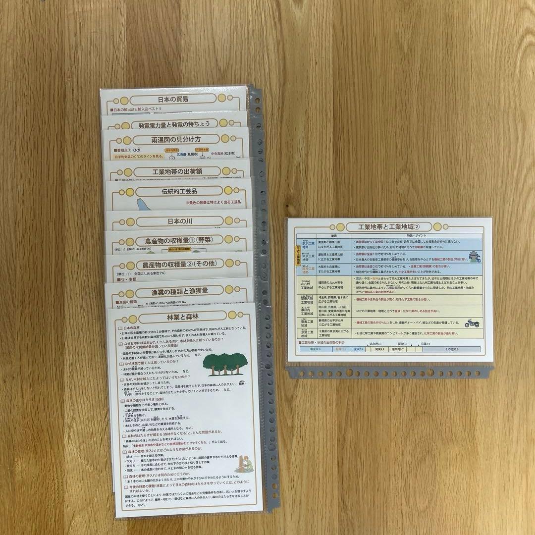 匿名配送　中学受験・頻出用語・ポイントにしぼったまとめカード