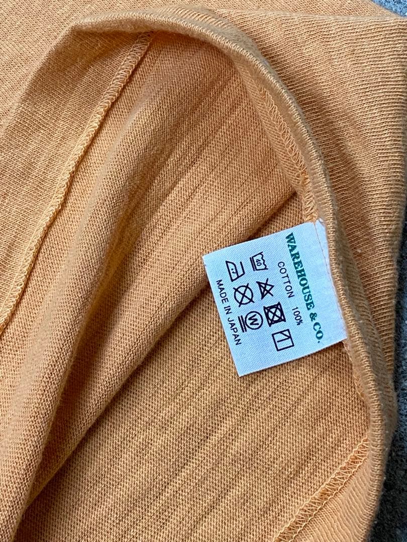 WAREHOUSE ウエアハウス\"SPEED PARTS\"Tシャツ　ORANGE