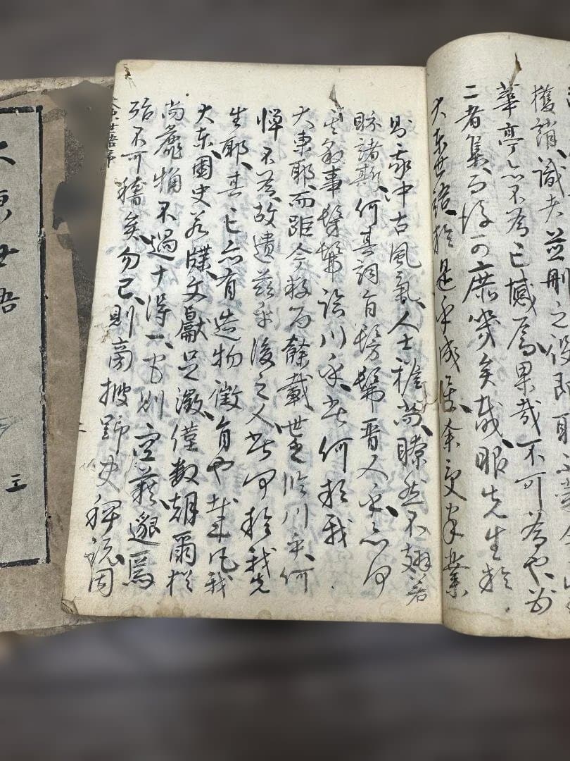 大東世語 5冊 写本 和本 唐本 古書 古文書