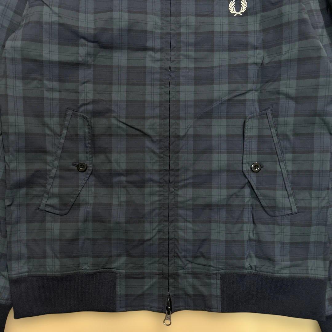 FRED PERRY×BEAMS / ハリントンジャケット ブラックウォッチ M