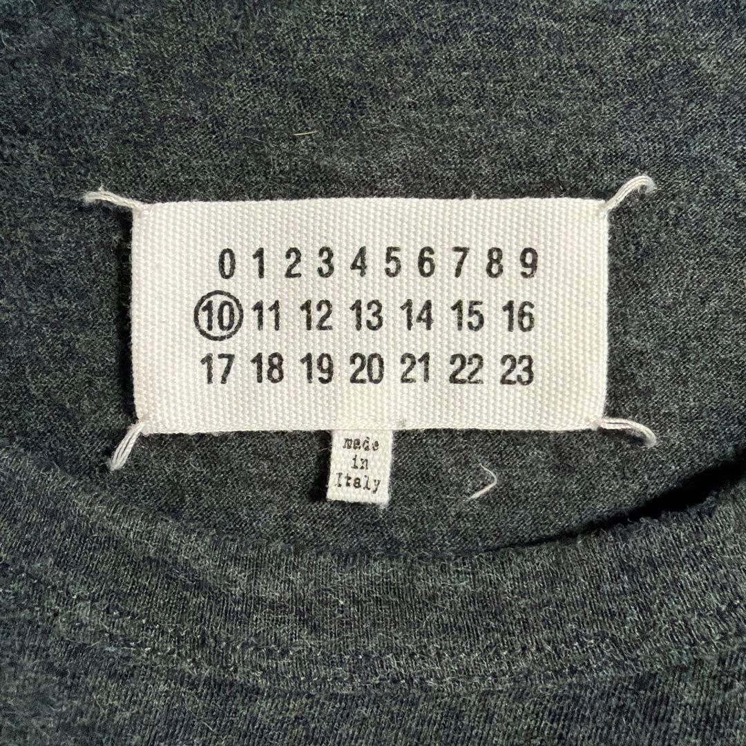 【美品】メゾンマルジェラ Tシャツ Maison Margiela 反転ロゴ刺繍