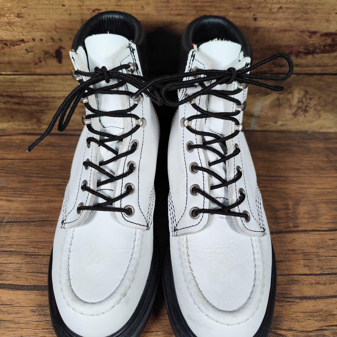 RED WING 8808 スーパーソール モックトゥ レースアップブーツ 白