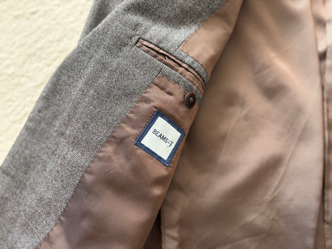 美品　ジャケット　ビームスエフ　beams ブラウン　ブリッラ　カノニコ