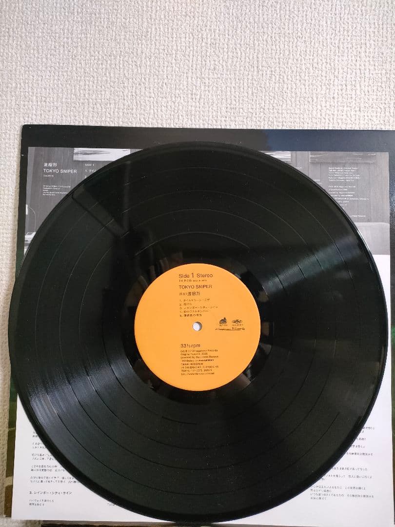激レア!流線形『TOKYO SNIPER』シティポップ レコード LP