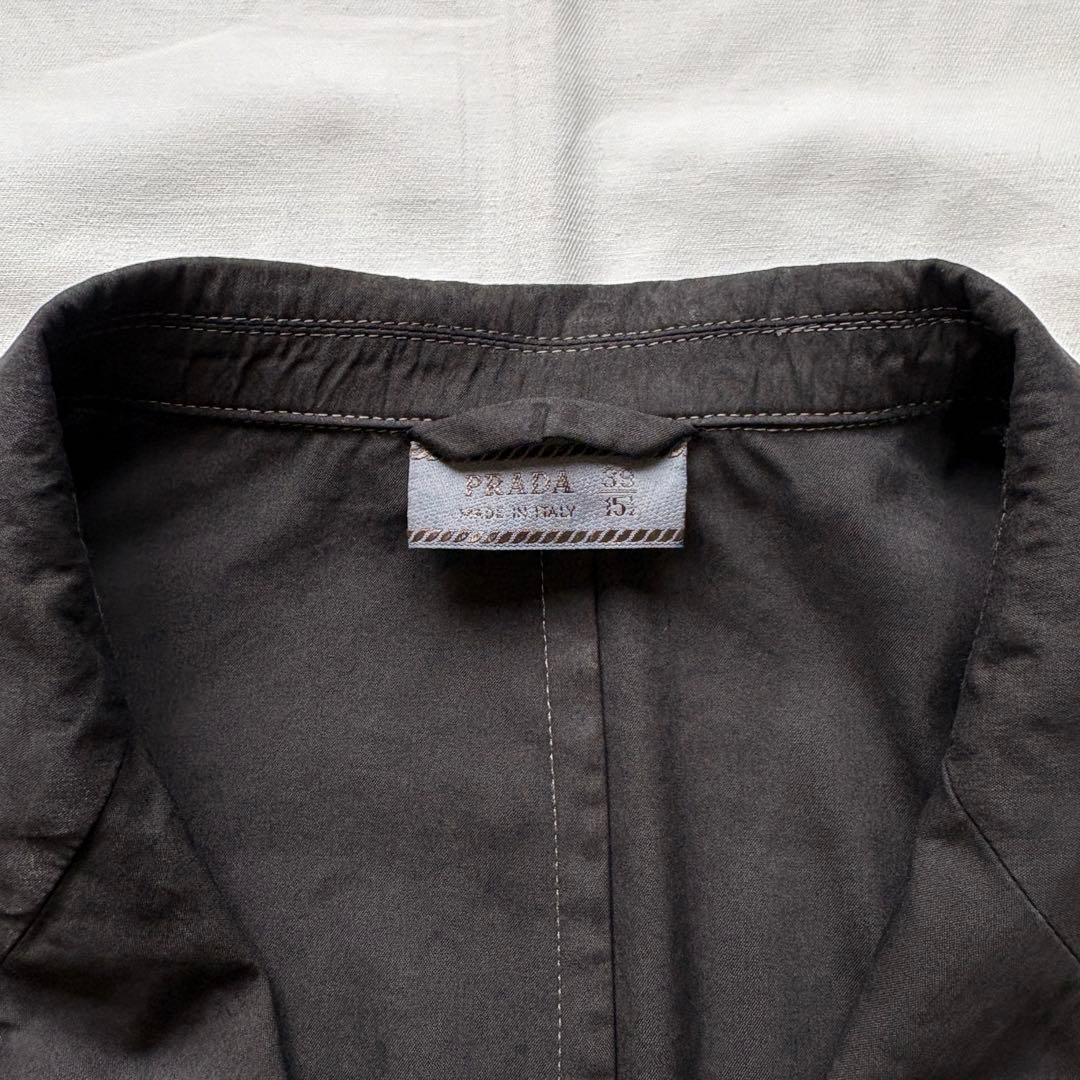 ジャケット・アウター 1998ss prada nylon tailored shirt (39)