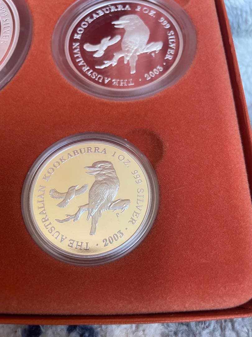 オーストラリア クッカバラ　純銀　カワセミ 銀貨　シルバー 地金1.4k超