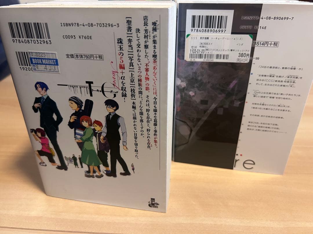 東京喰種全巻、Re12巻まで、小説シリーズ3巻、雑記、サウンドクロニクル