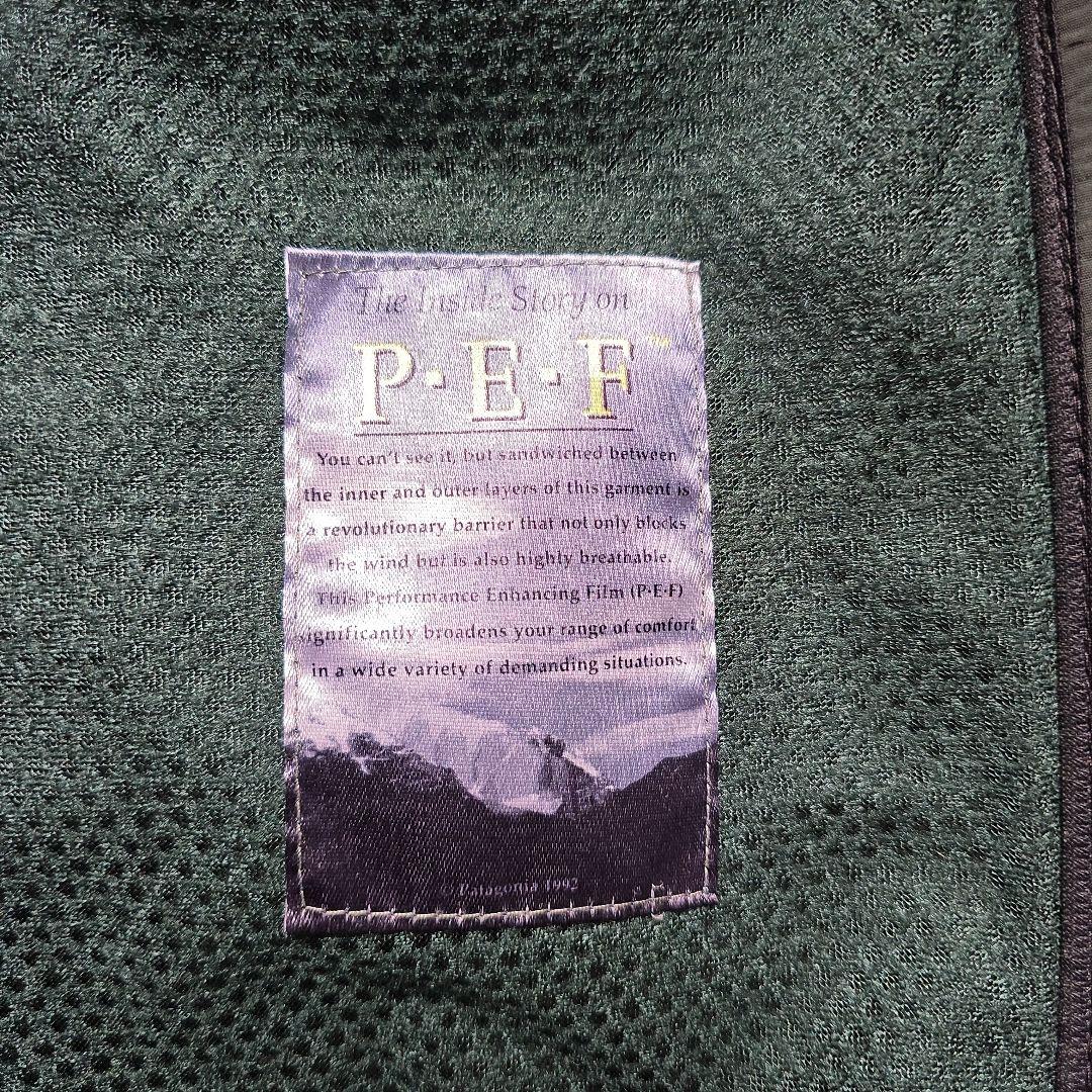【USA製】90s パタゴニア PEF レトロ フリースベスト L