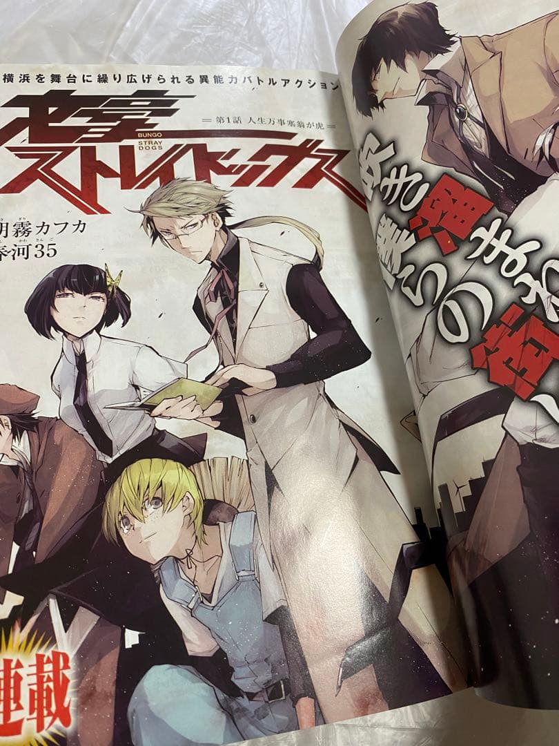 ヤングエース 2013年 1月号 新連載 文豪ストレイドッグス