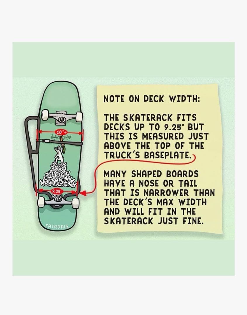 FAIRDALE skateboard rack スケボー ラック キャリアー