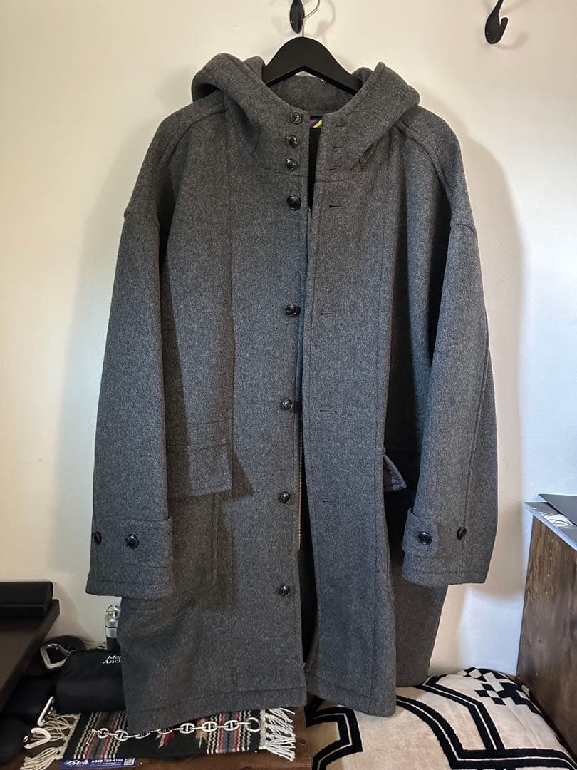 is-ness イズネスHOODED DUFFLE COAT
