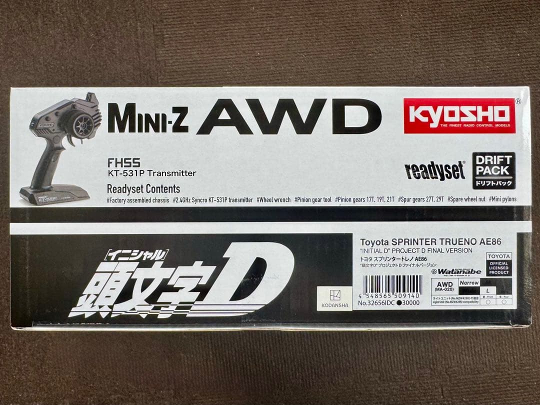 え*ん様 新品 未開封 京商 MINI-Z AWD 頭文字D トレノ AE86