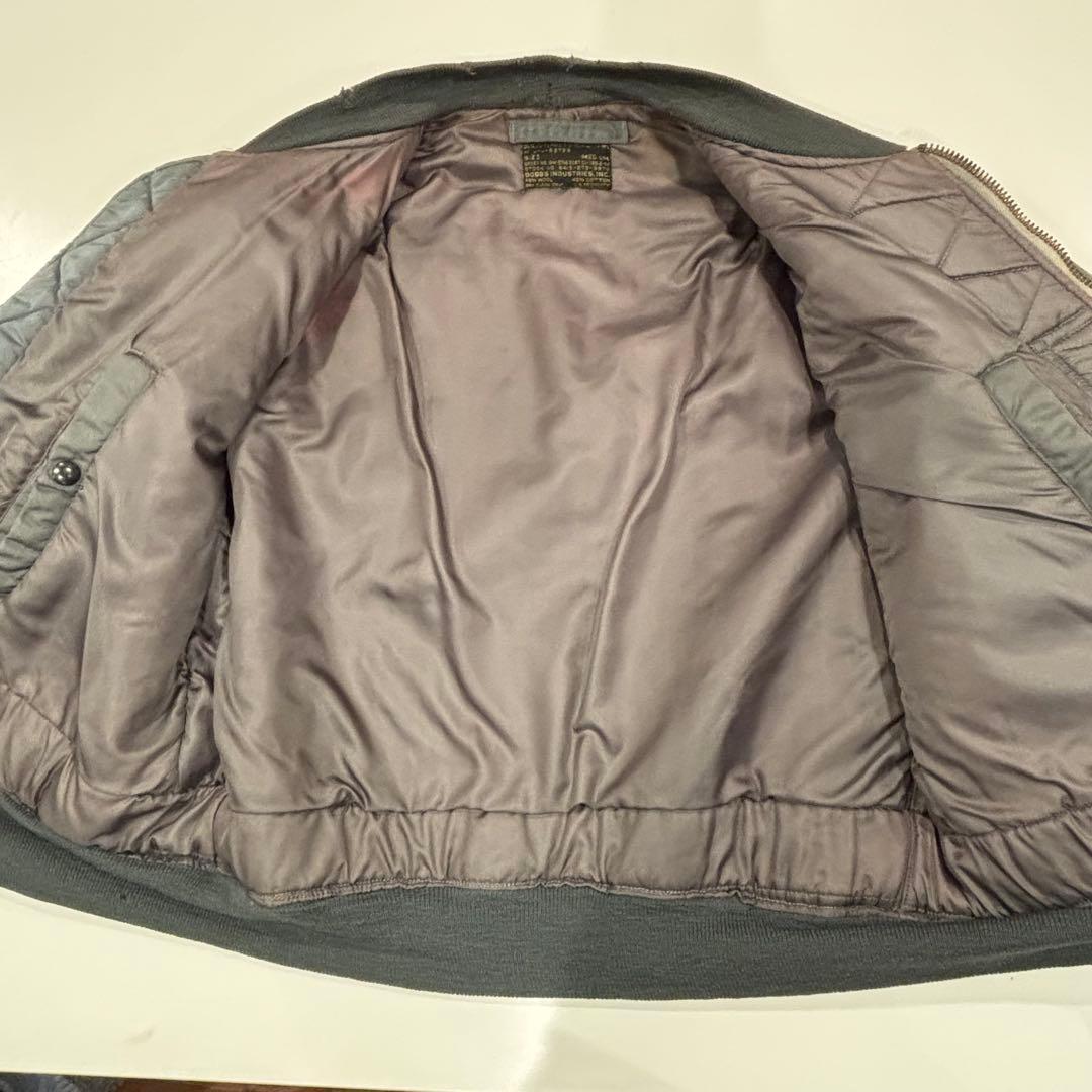 50s MA 1 黒タグ DOBBS INDUSTRIES アルファ　米軍　実物