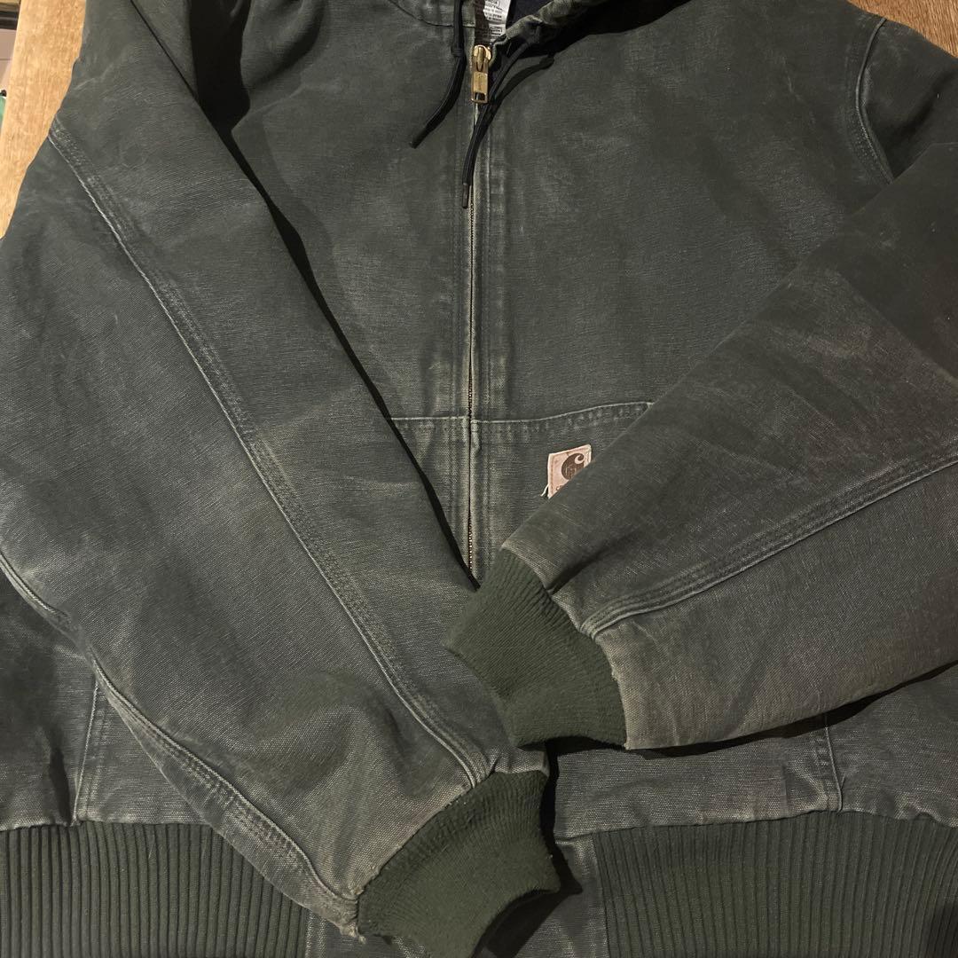 Carhartt カーハートアクティブジャケット　モスMOS 2XL 色落ち良好