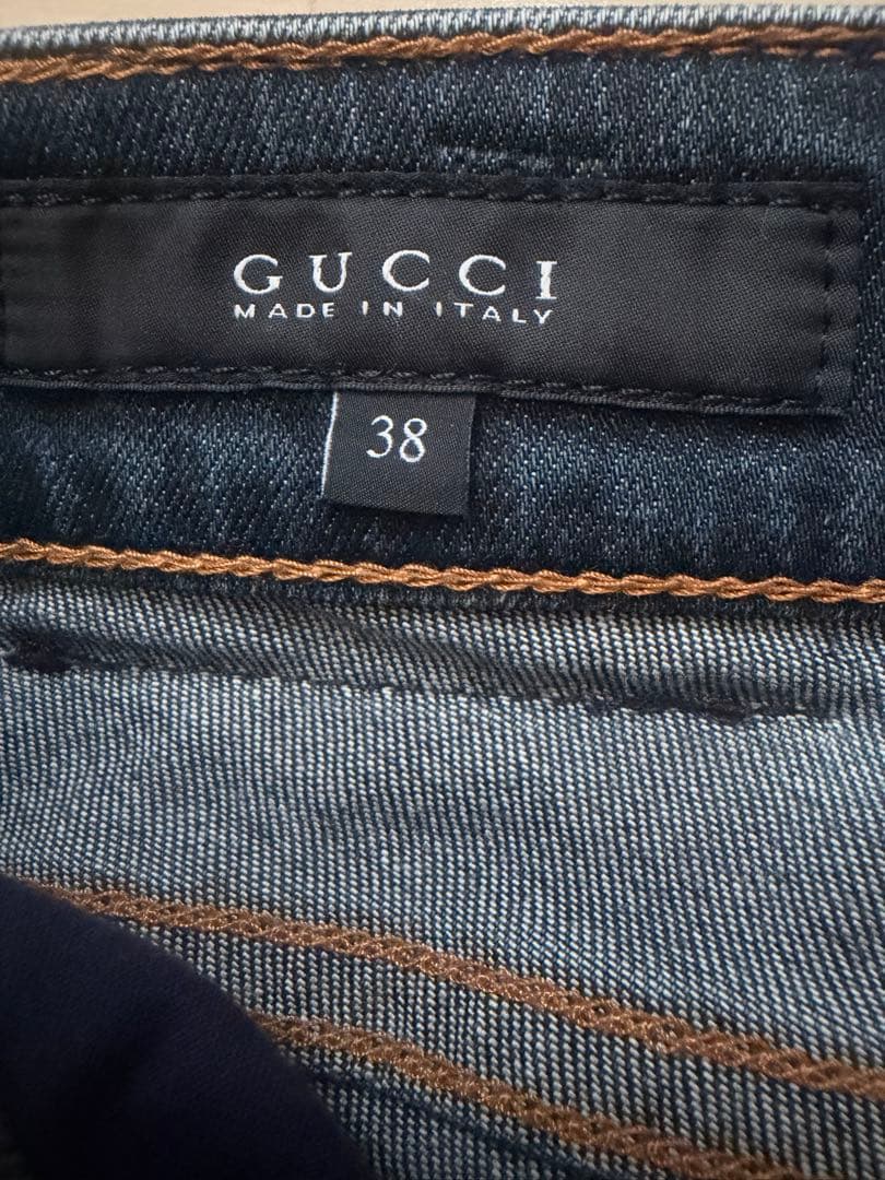 GUCCI デニム　ローライズフレアー38