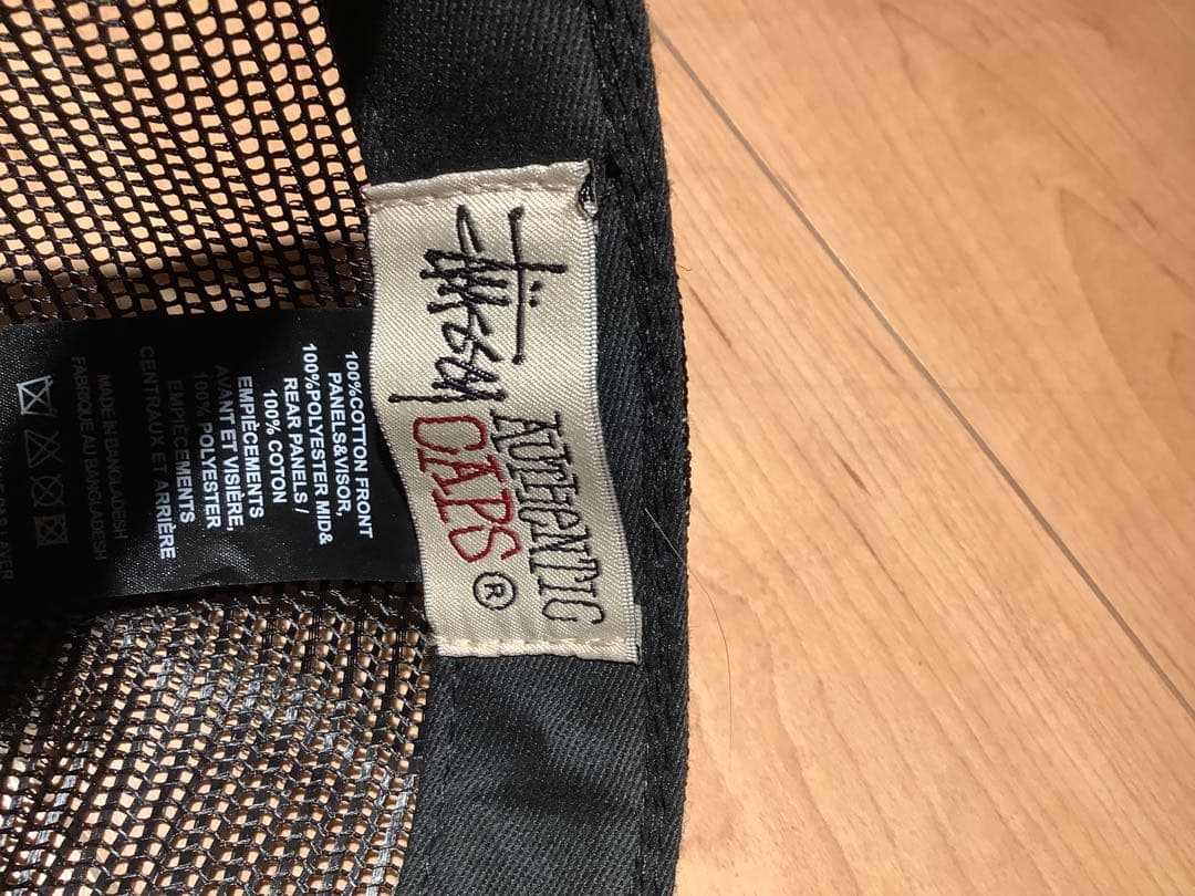 【美品】stussy メッシュキャップ ブラック