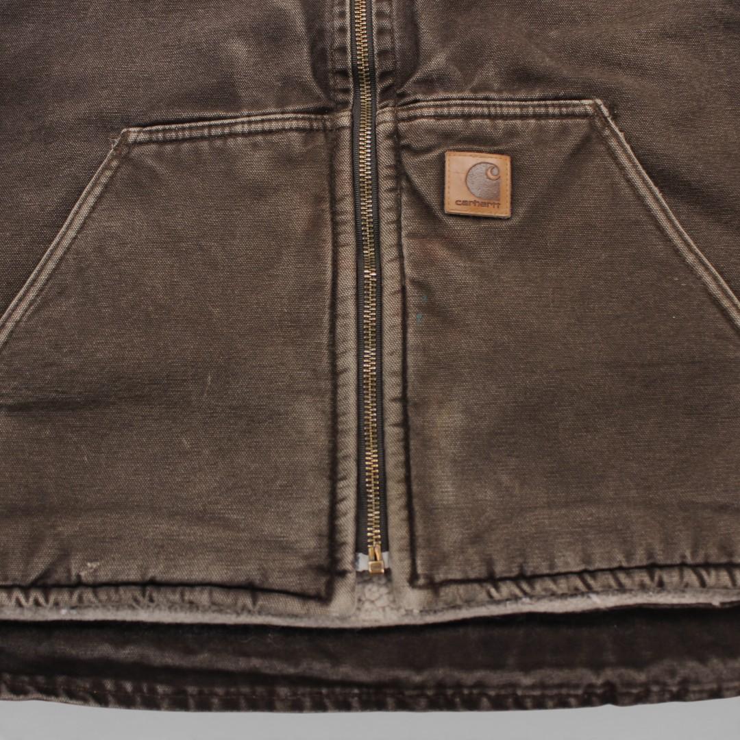 古着 Carhartt カーハート ダックベスト 裏地ボア tch724