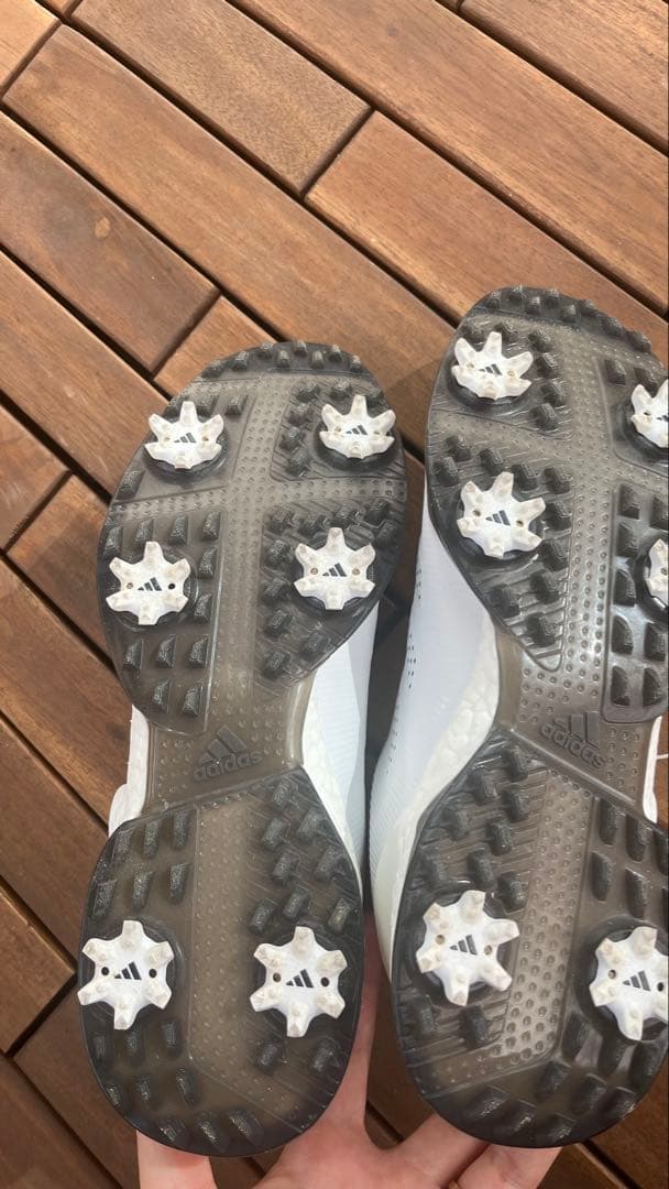 adidas アディダス　boost ブースト　24cm ゴルフシューズ 白