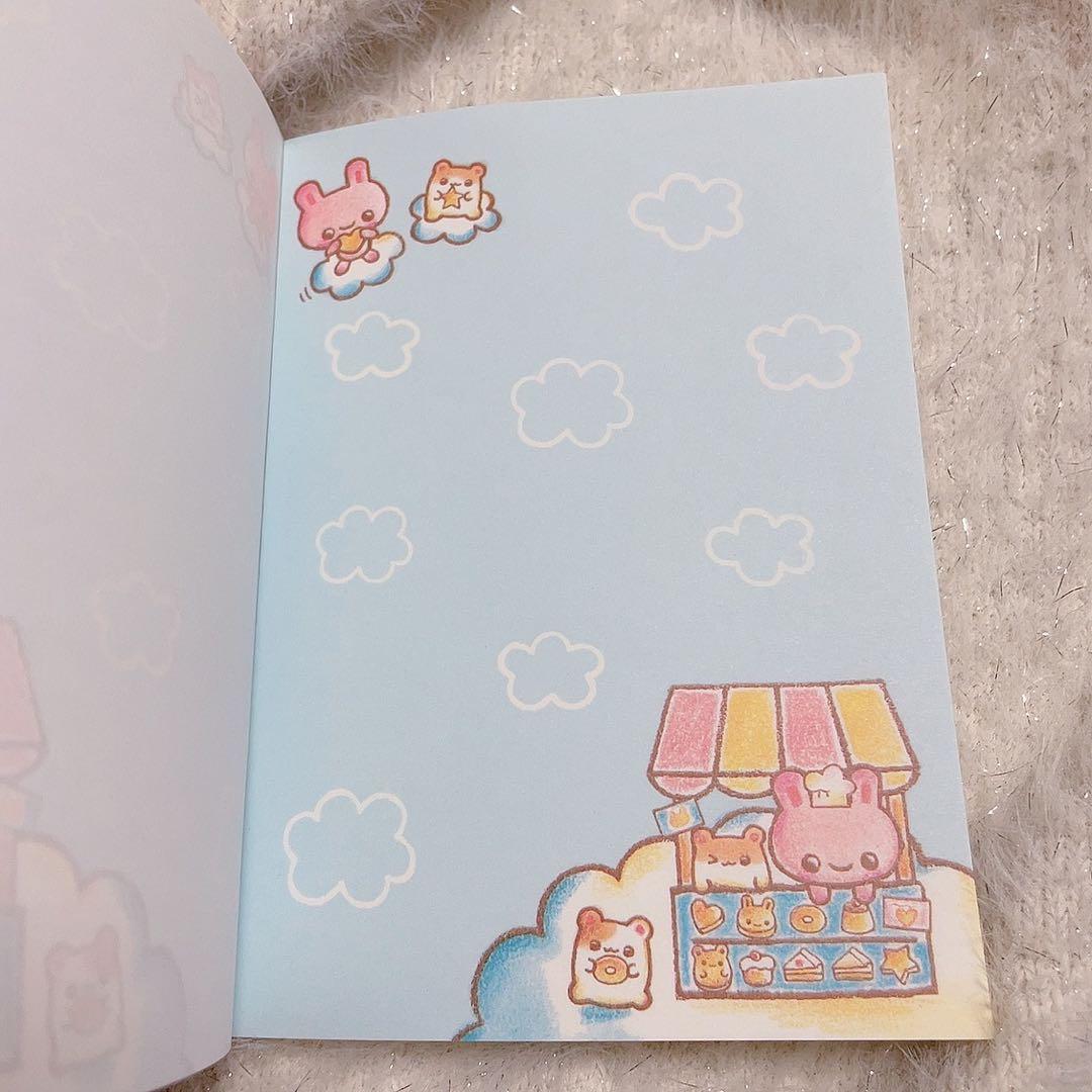 平成　レトロ　メモ帳　はむうさ菓子工房