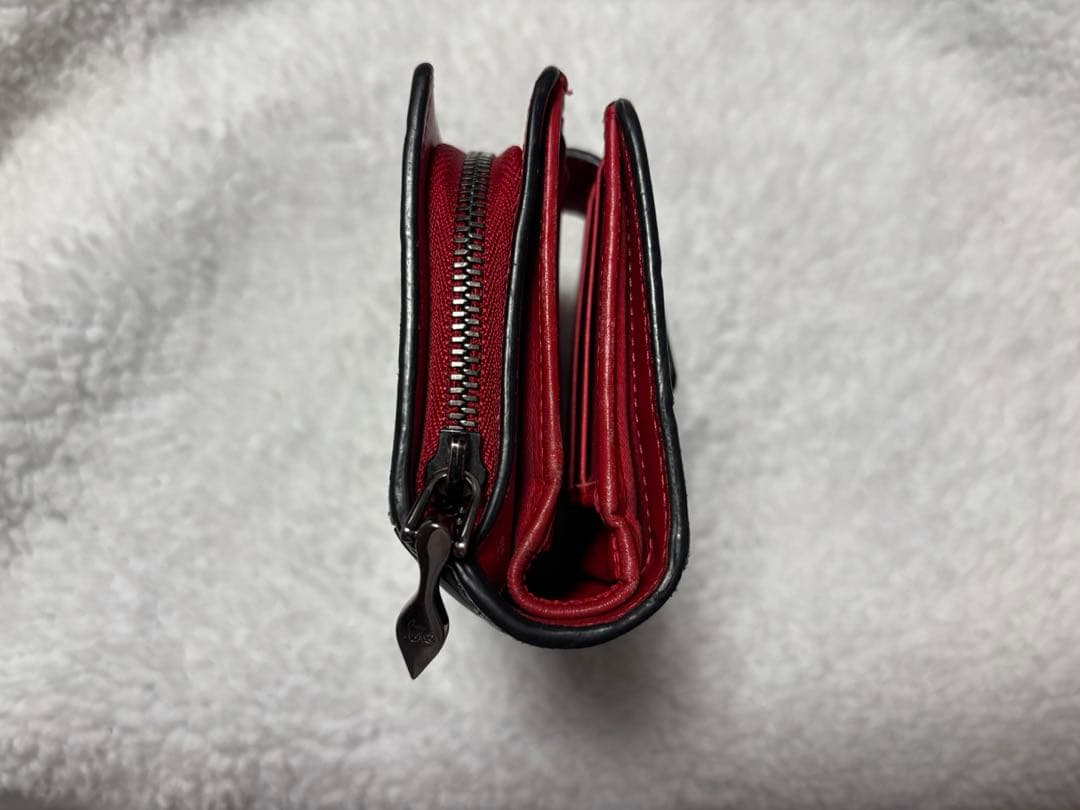 Christian Louboutin ブラック クロコ型押し