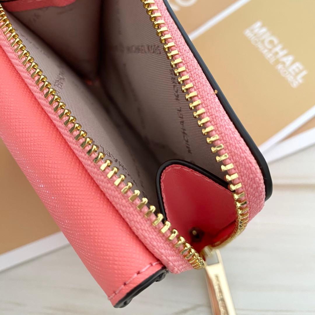 新品 MICHAEL KORS 折り財布 ピンク 三つ折り財布